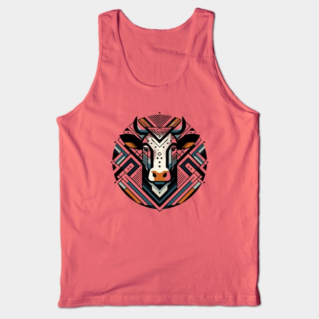 Abstract Animal Cow 4 Tank Top by sapphire seaside studio